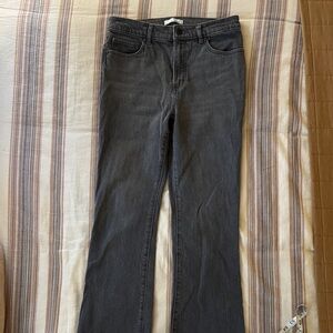 LOFT Dark Gray Flare Jeans